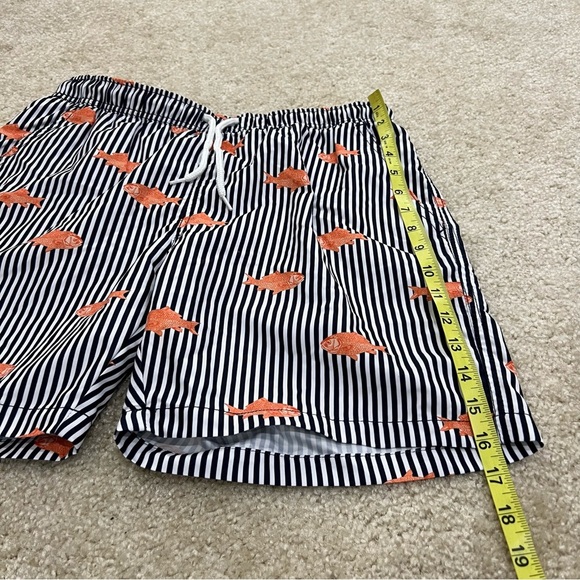 Ted Lapidus Printed Swim Trunks Swimwear Gold Fish Ocean Water Men’s Size Large - Picture 6 of 16
